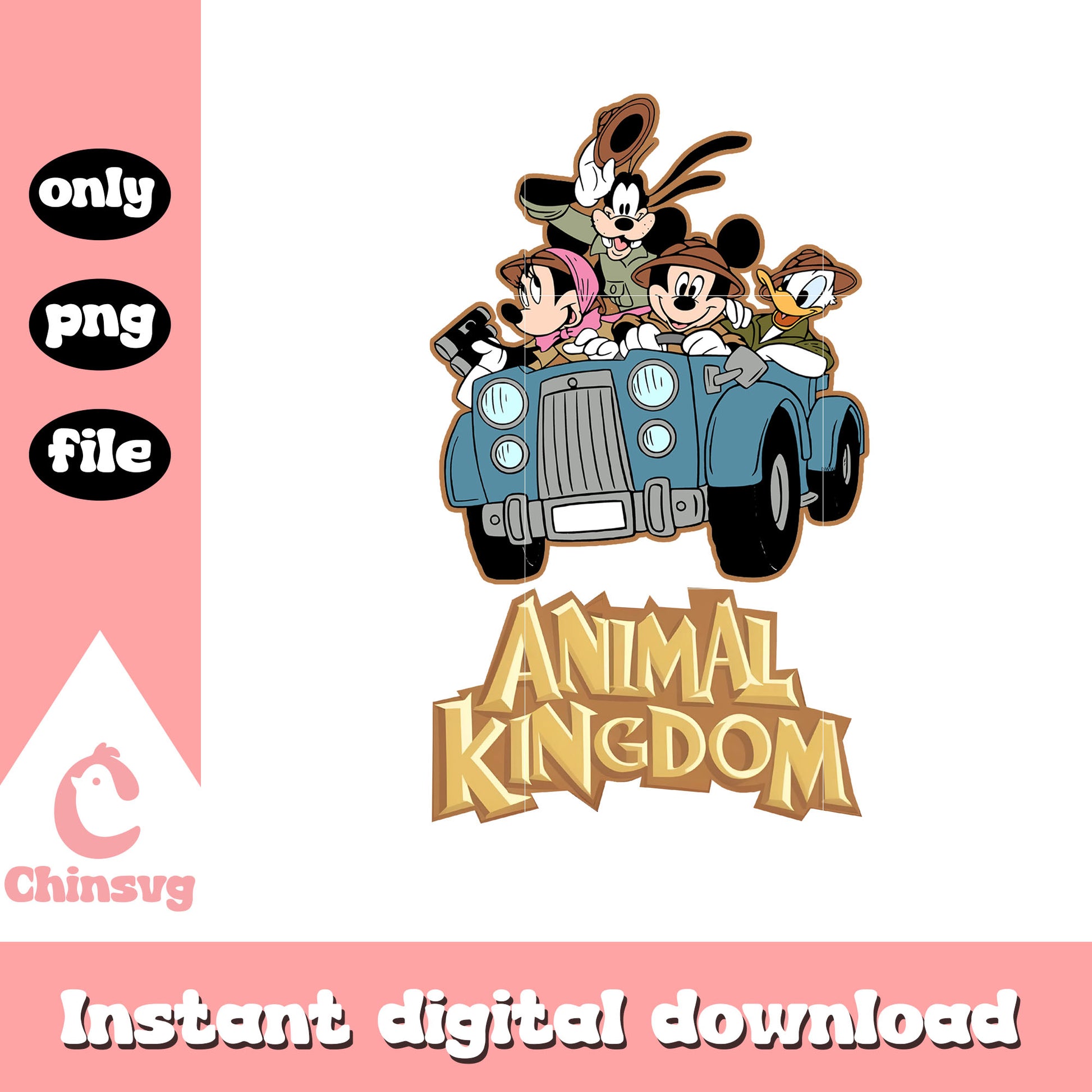 Animal kingdom mickey and friends png, disney characters png