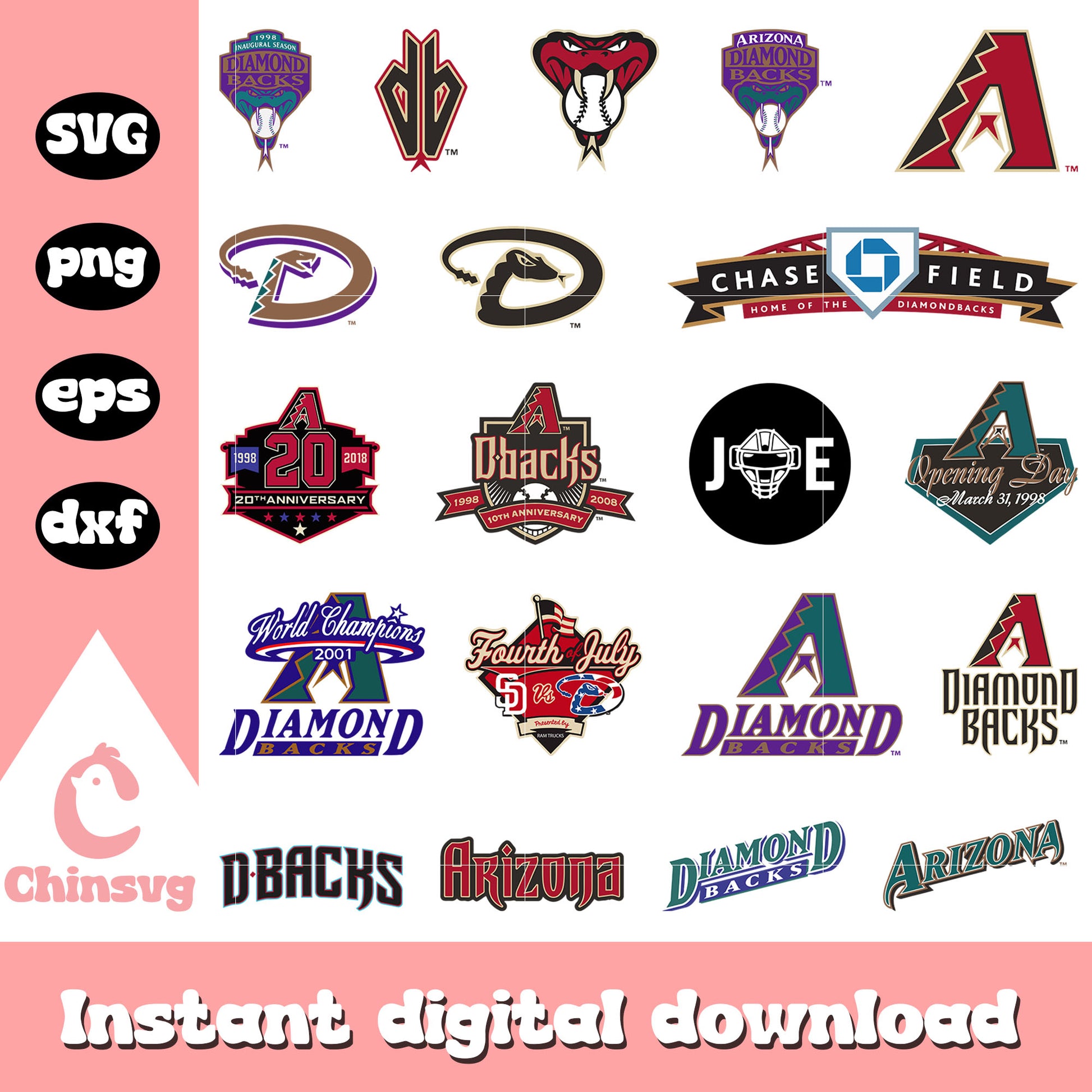 Arizona diamond backs logo bundle svg, arizona diamond backs​ svg