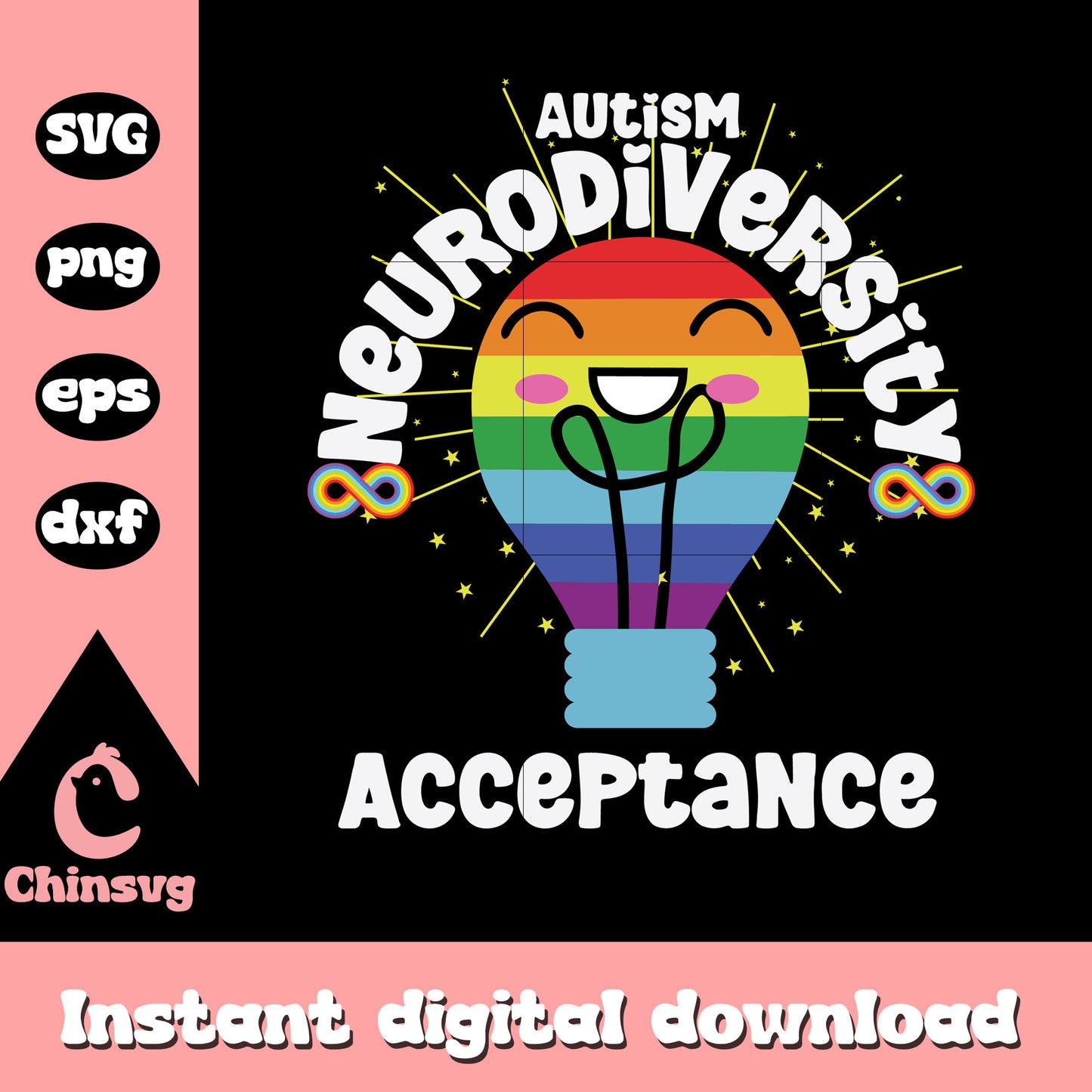 Autism neurodiversity acceptance svg, autism acceptance svg