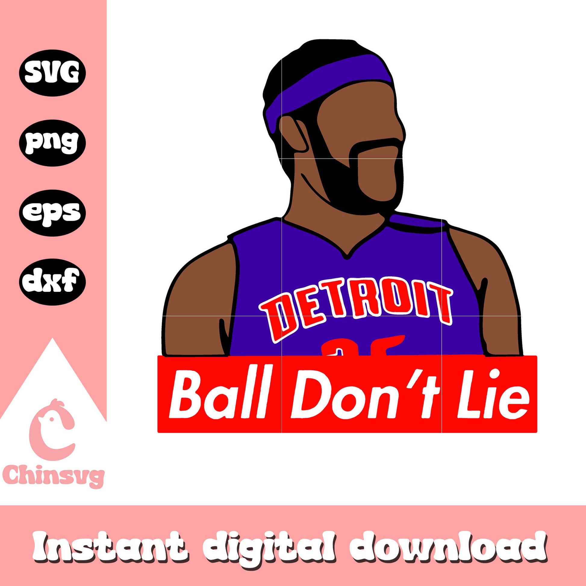 Ball Don’t Lie svg, Rasheed Wallace svg, Detroit Lions svg