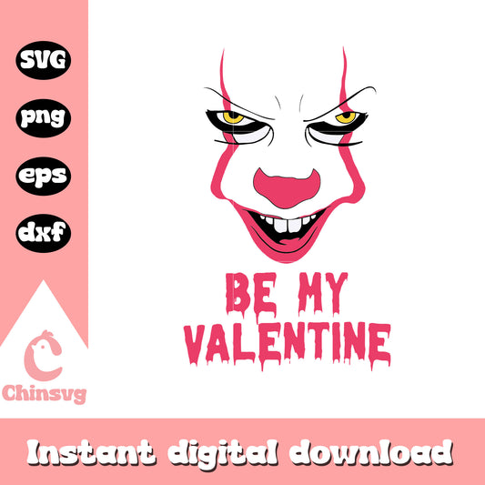 Be my valentine svg, Horror Character svg, horror valentine svg