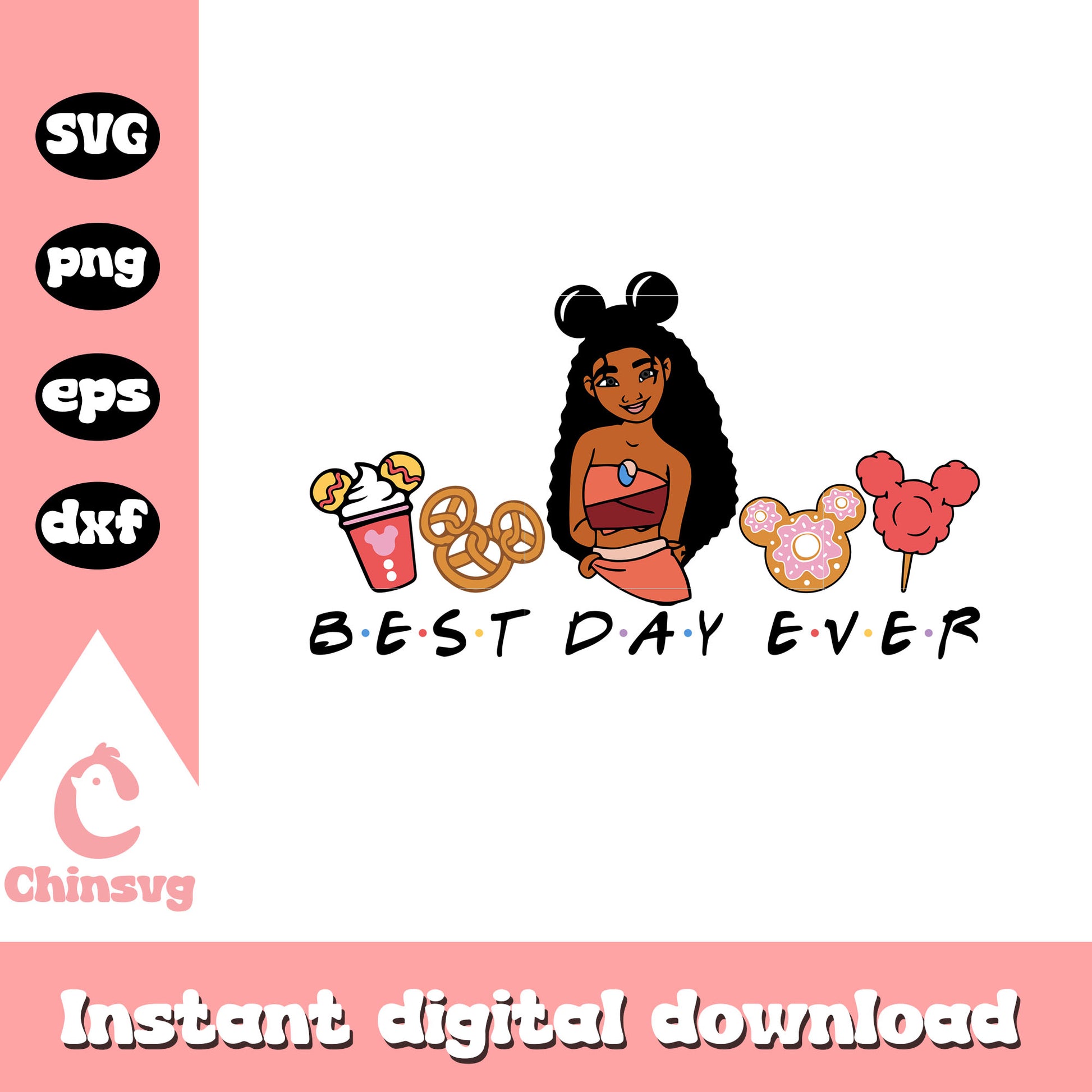 Best day ever princess moana svg, princess moana disney svg