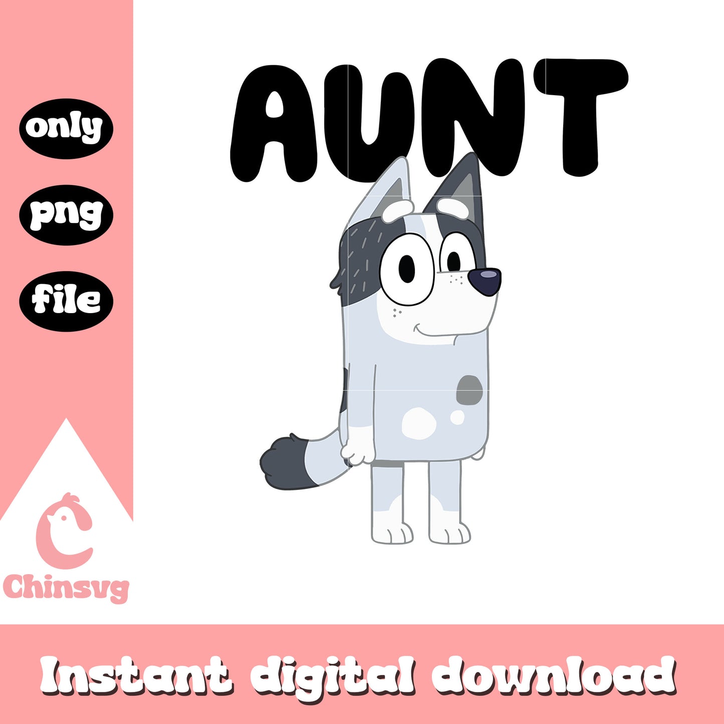 Bluey's aunt character png, bluey family members png, cartoon png