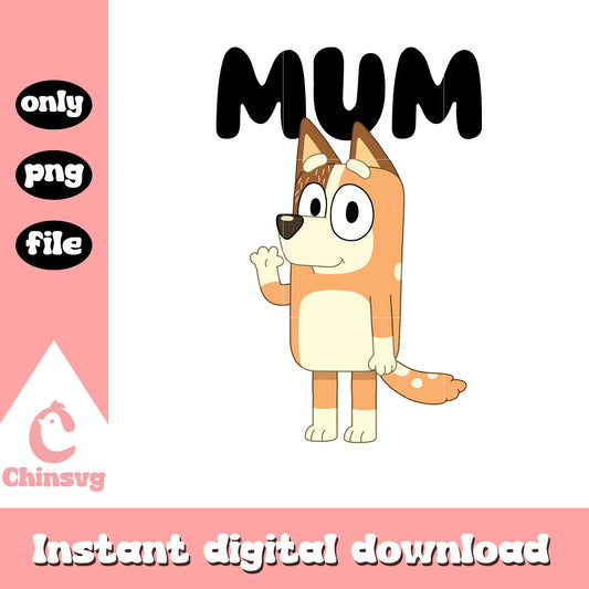 Bluey's mum character png, bluey mum png, cartoon character png