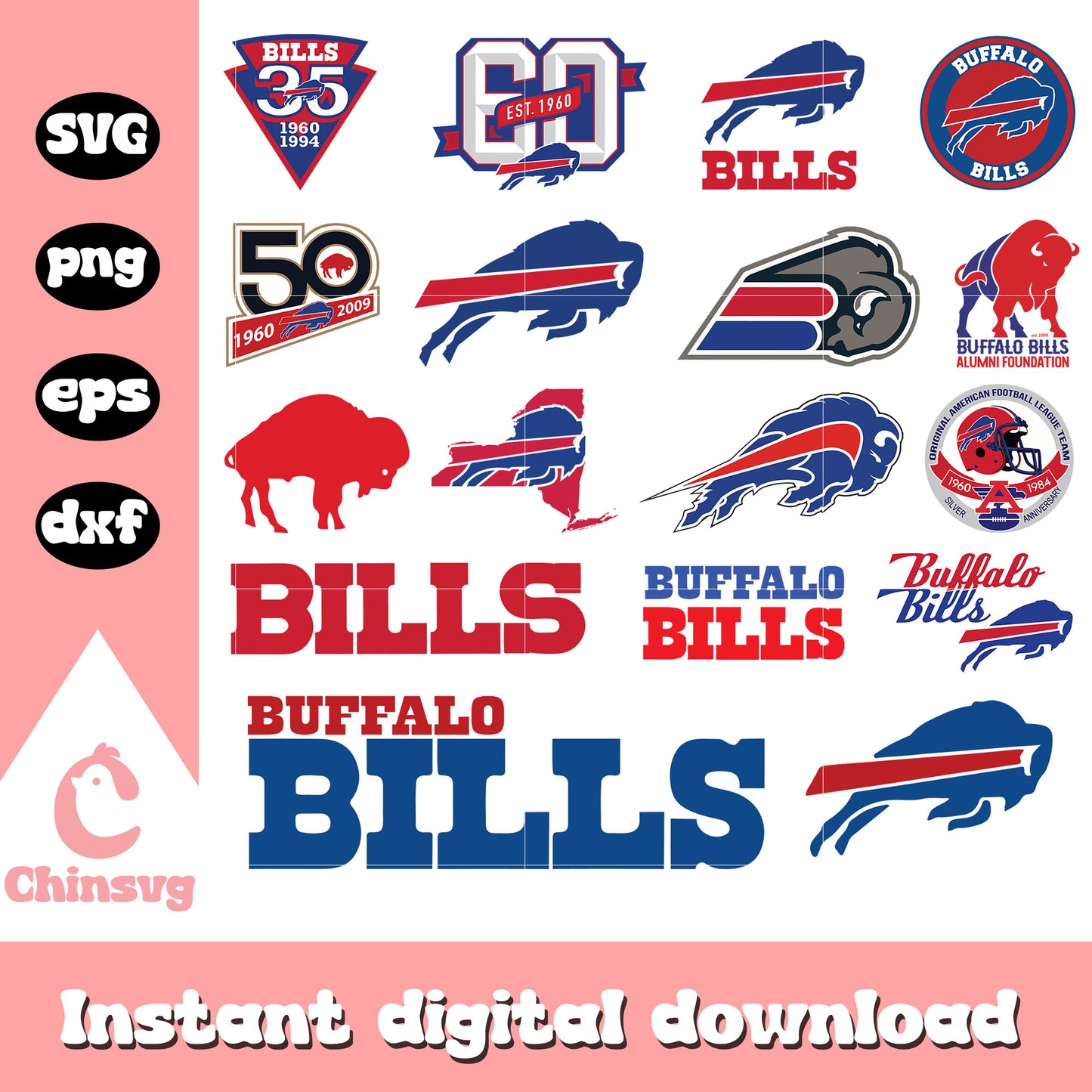 Buffalo bills logo bundle design svg, buffalo bills svg