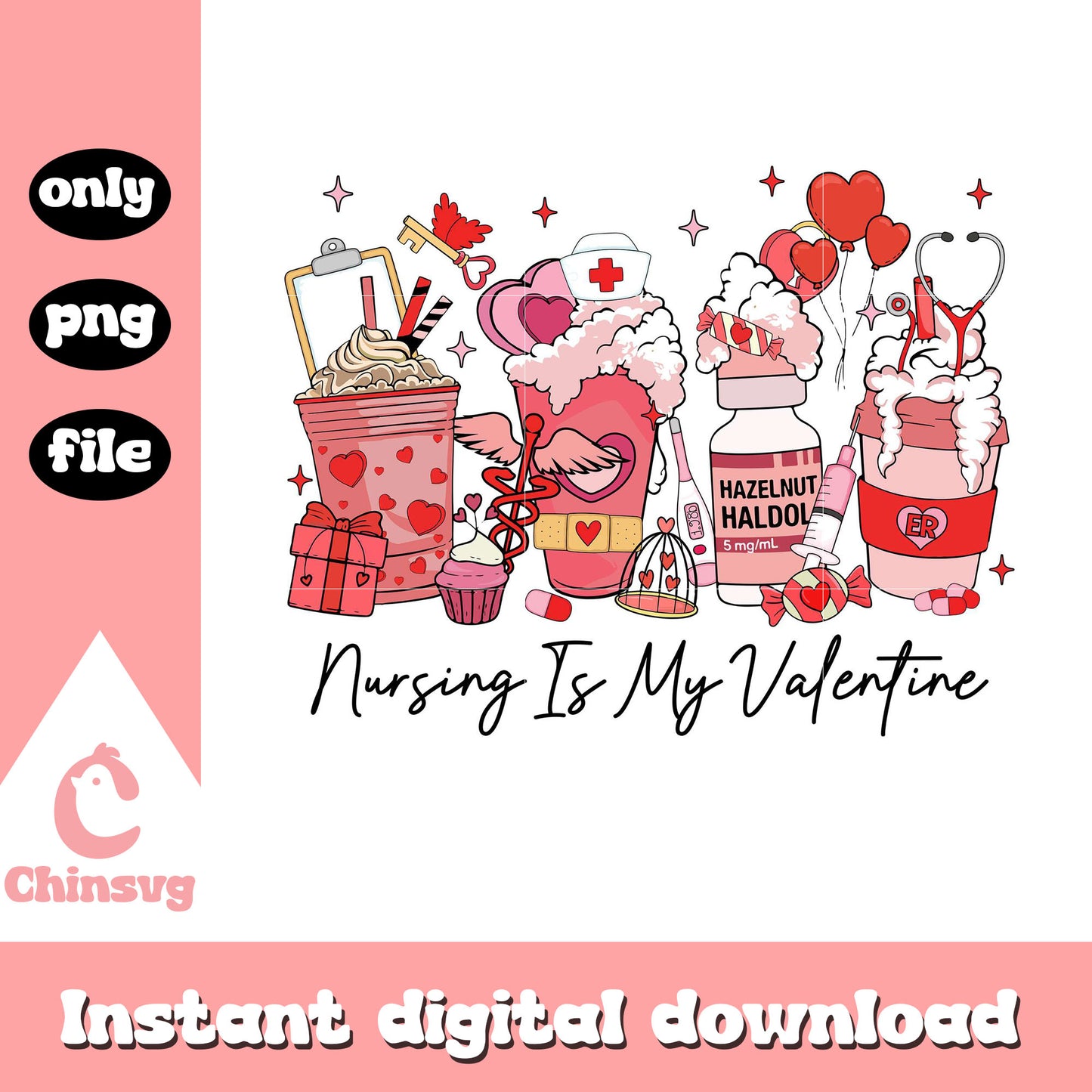 Coffee cup nursing is my valentine png, be my valentine png