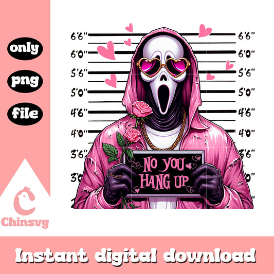 Criminal ghostface be mine valentine png, ghostface valentine​ png