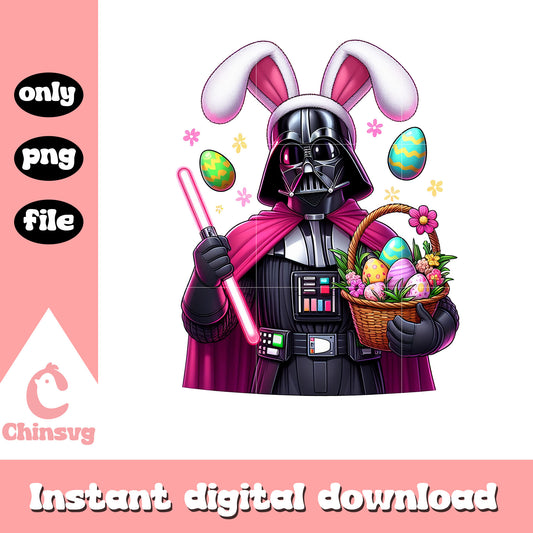 Darth Vader bunny easter eggs png, easter day png, star wars png