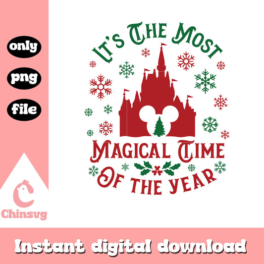 Disney castle it's the most quote christmas png, disney christmas png