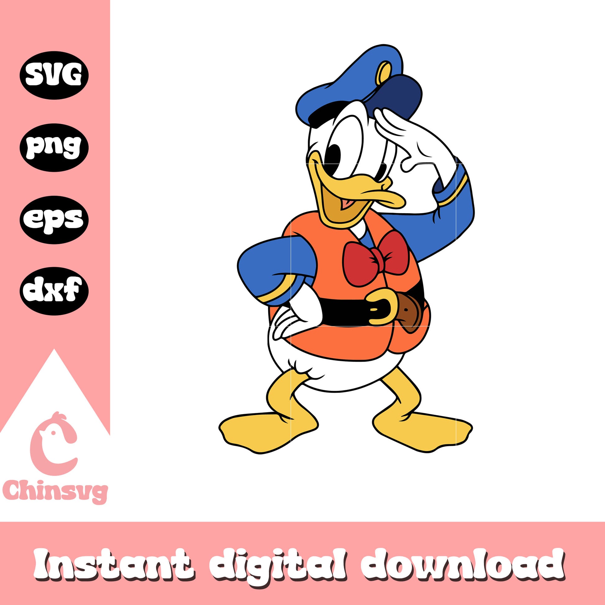 Donald duck sailor svg, donald duck svg, disney cruise svg