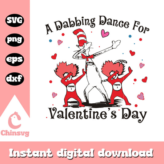 Dr seuss a dabbing dance for valentine's svg, dr seuss valentine svg