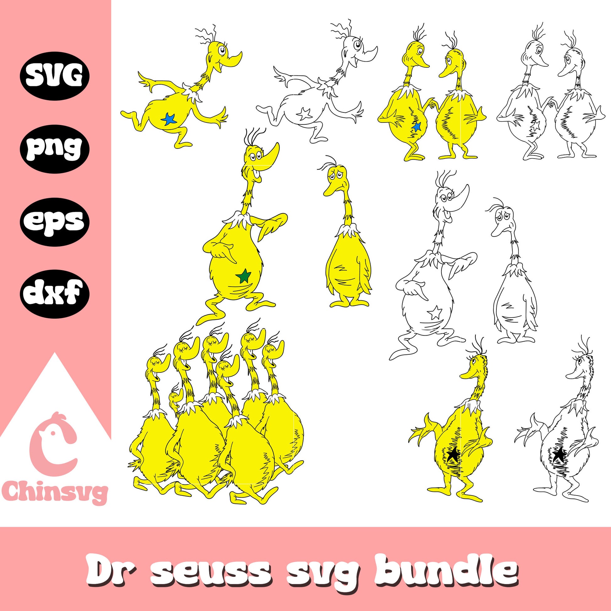 Dr seuss sneetches bundle svg, the sneetches​ svg, dr seuss svg