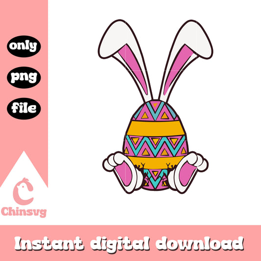 Easter eggs bunny ears design png, easter eggs png, bunny png