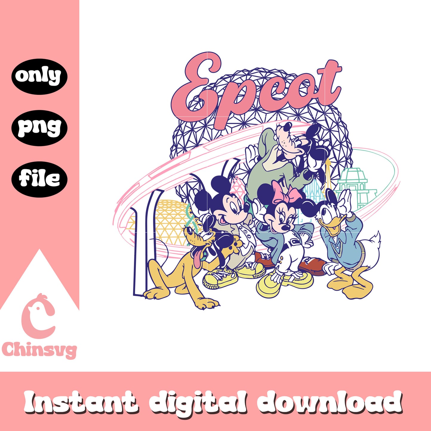 Epcot mickey and friends png, disney characters png, disney png