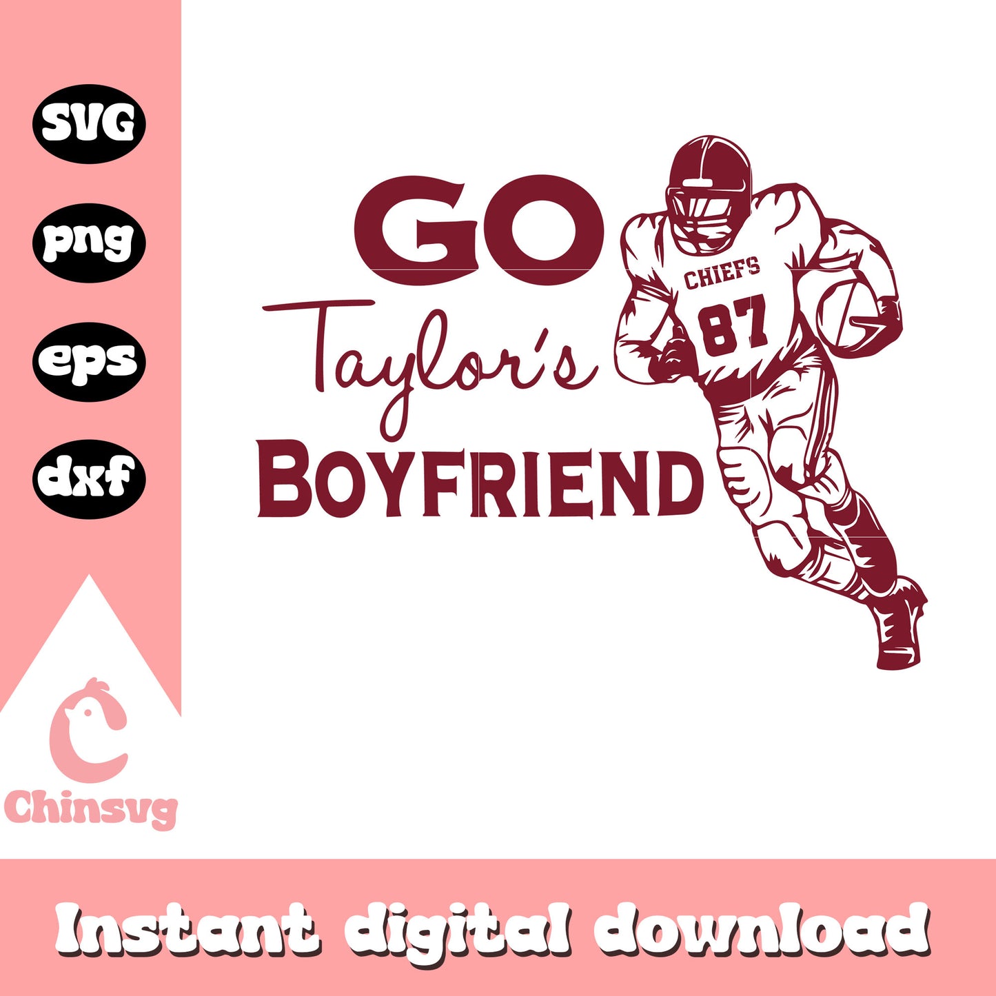 Go taylor's friendboy svg, kansas city chief svg, talor swift svg