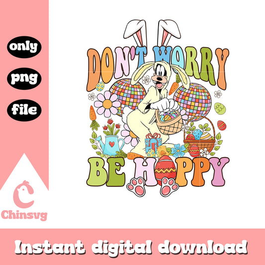 Groovy dog character png, easter day bunny png, be hoppy png