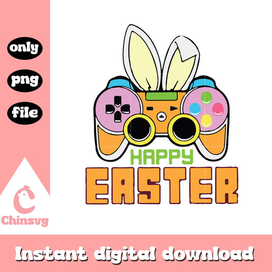 Happy easter game day design png, happy easter clipart​ png