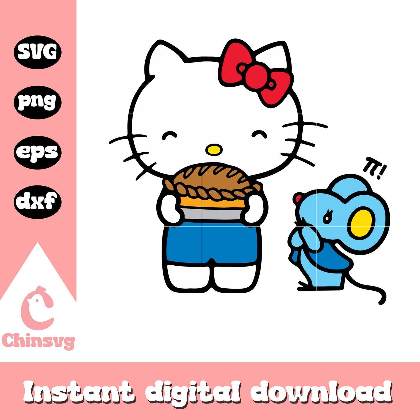 Hello kitty and joey svg, hello kitty svg, joey sanrio​ svg