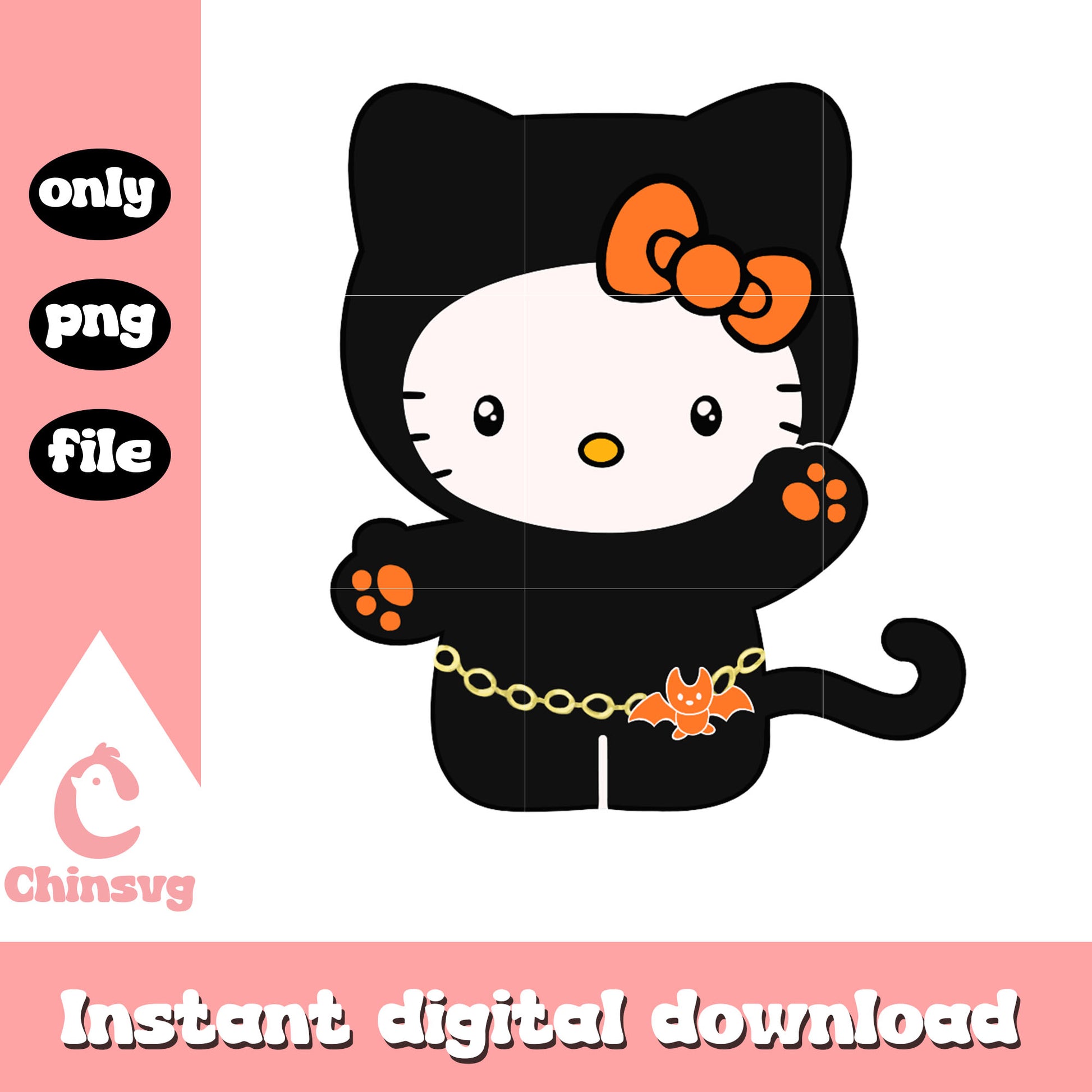 Hello kitty black cat costume png, hello kitty costume png