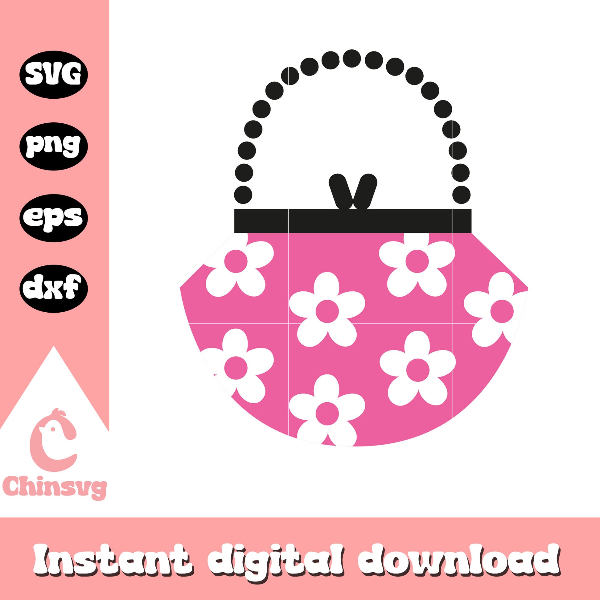 Hello kitty cartoon bag svg design, pink hello kitty svg