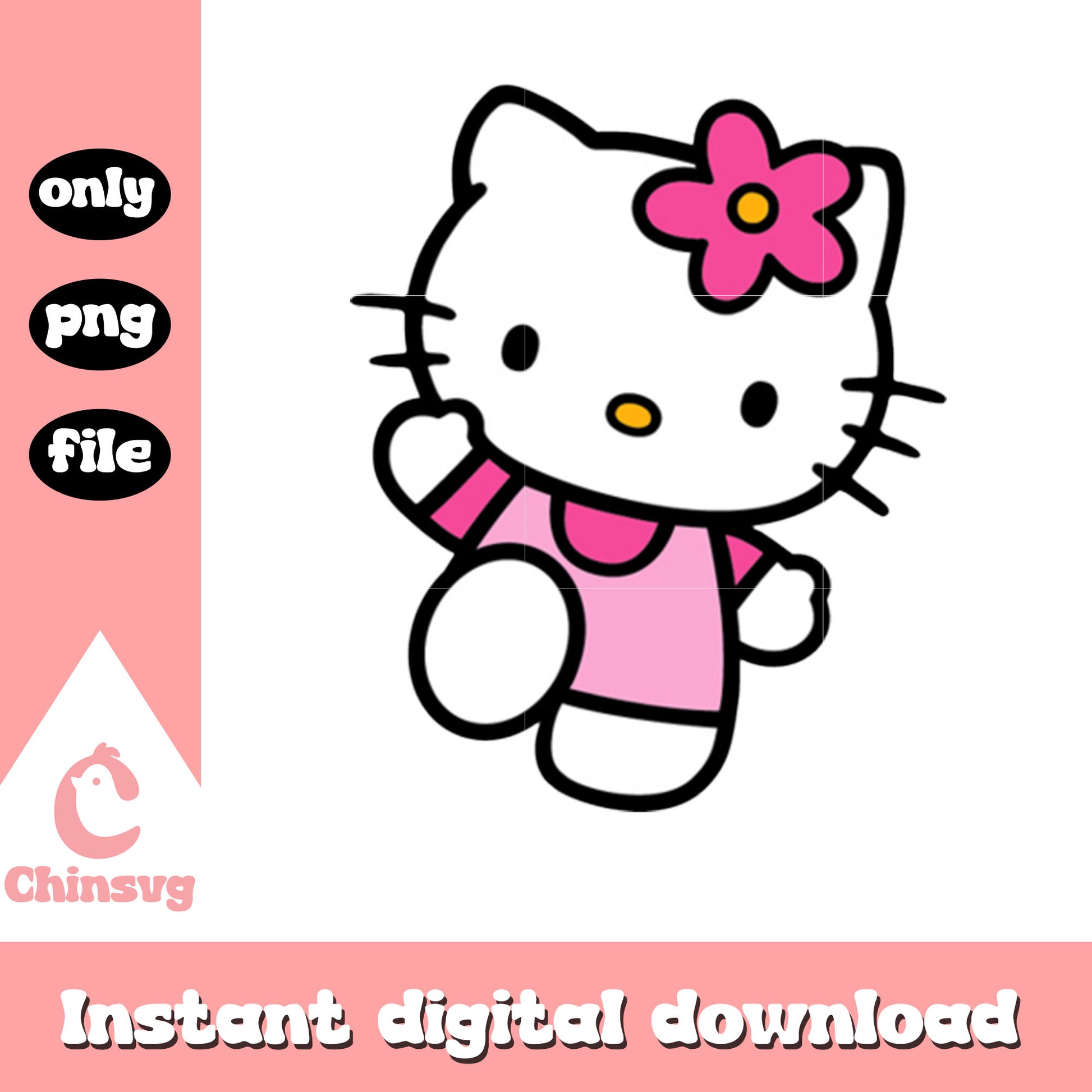 Hello kitty cat pink costume png, hello kitty costume png