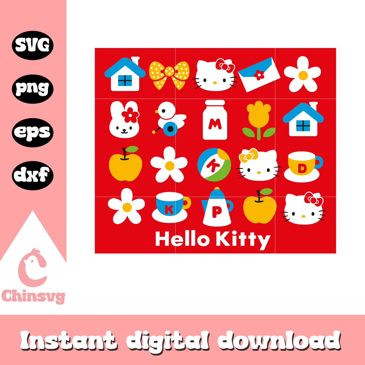 Hello kitty cat sanrio tools svg, hello kitty cat svg, hello kitty svg