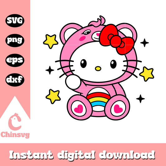 Hello kitty cheer bear svg, hello kitty svg, sanrio svg