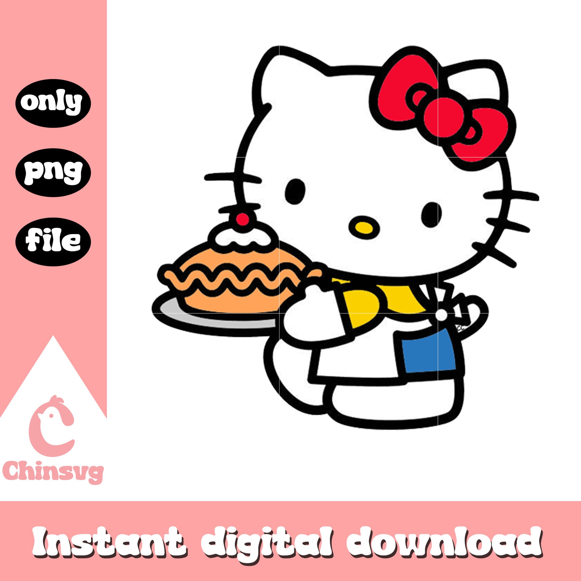 Hello kitty cooking cake png, hello kitty cartoon png, hello kitty cat png