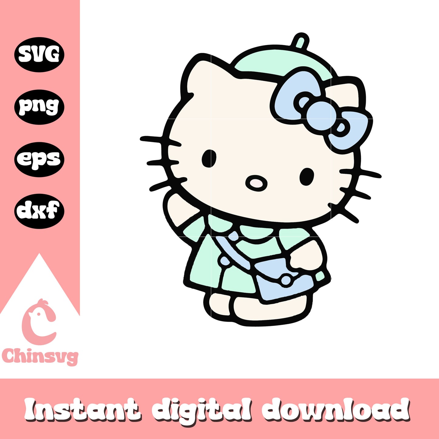 Hello kitty cute svg, hello kitty svg, cute sanrio hello kitty svg