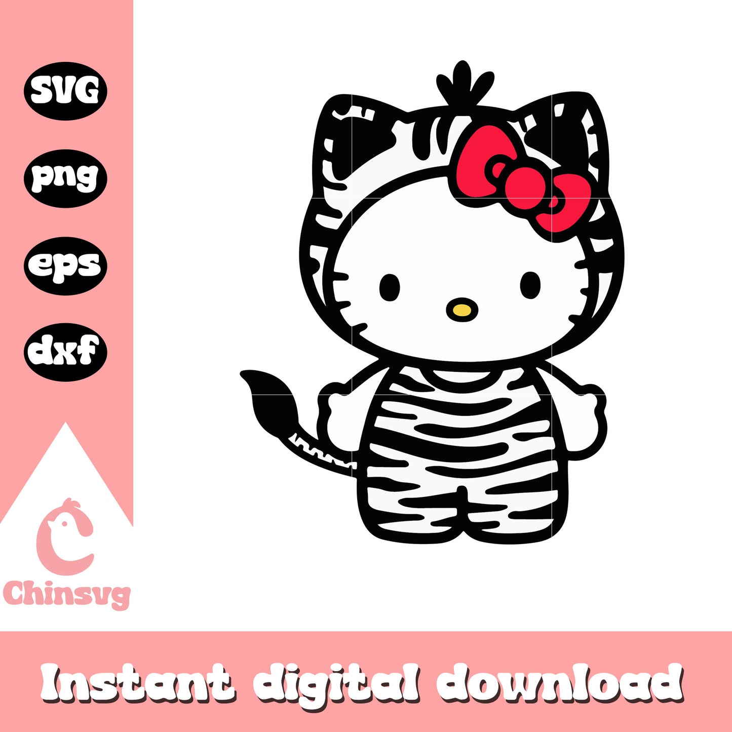 Hello kitty horse costume svg, hello kitty costume svg, sanrio cartoon svg