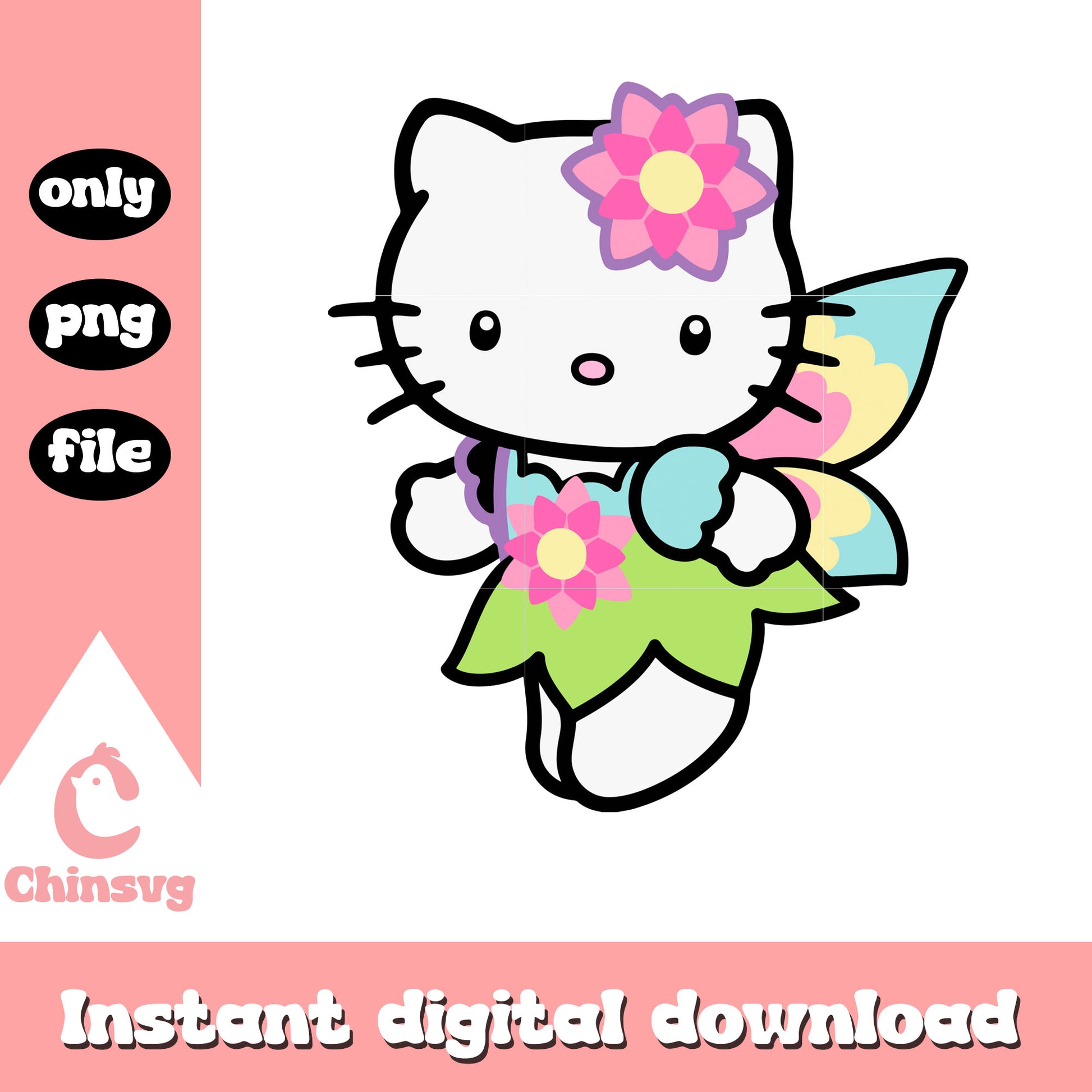 Hello kitty natural angel png, hello kitty costume png, sanrio hello kitty png