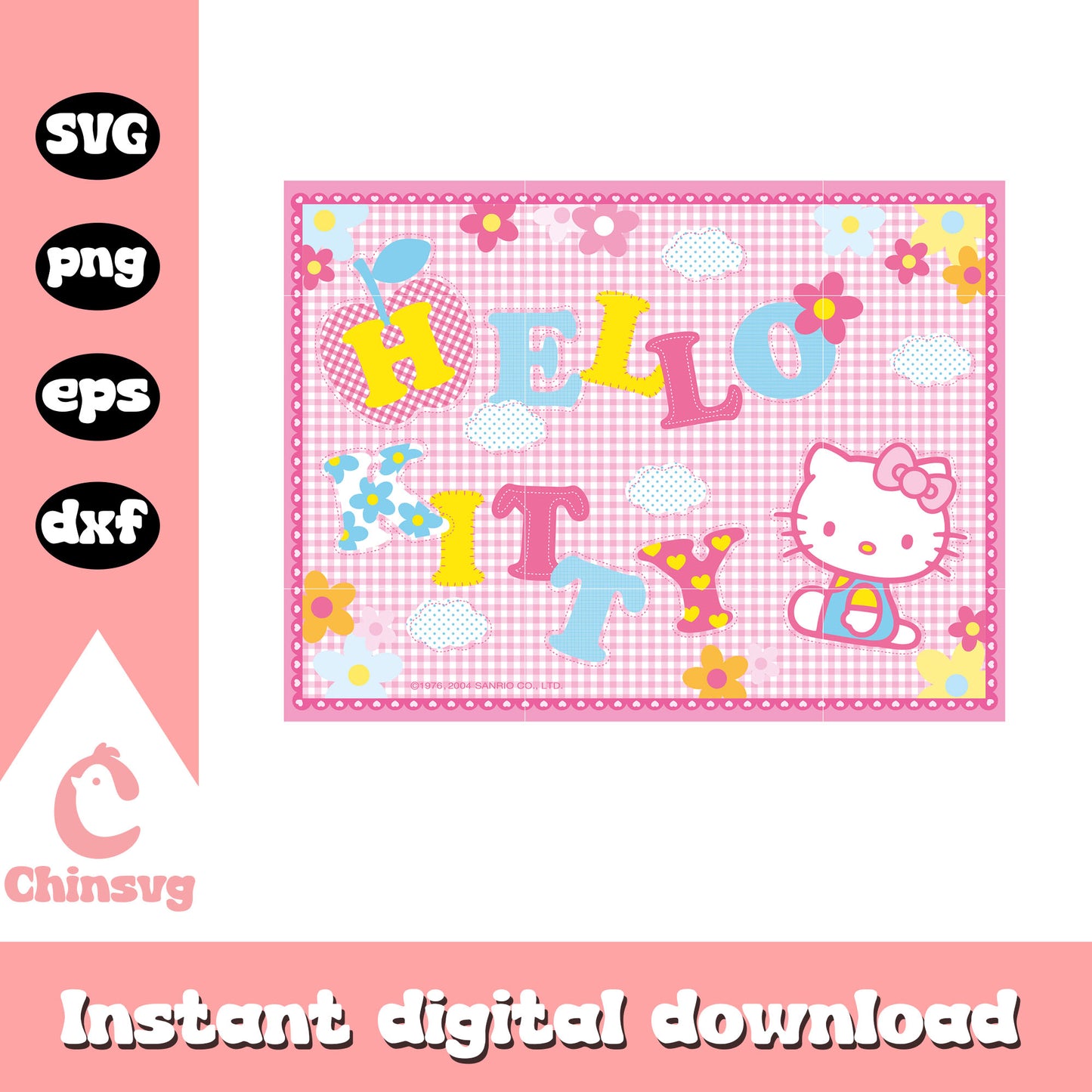 Hello kitty pink carpet svg file, pink hello kitty svg, kitty cat svg