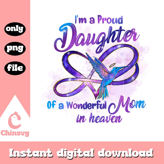 I'm a proud daughter of a wonderful mom png, family quotes png