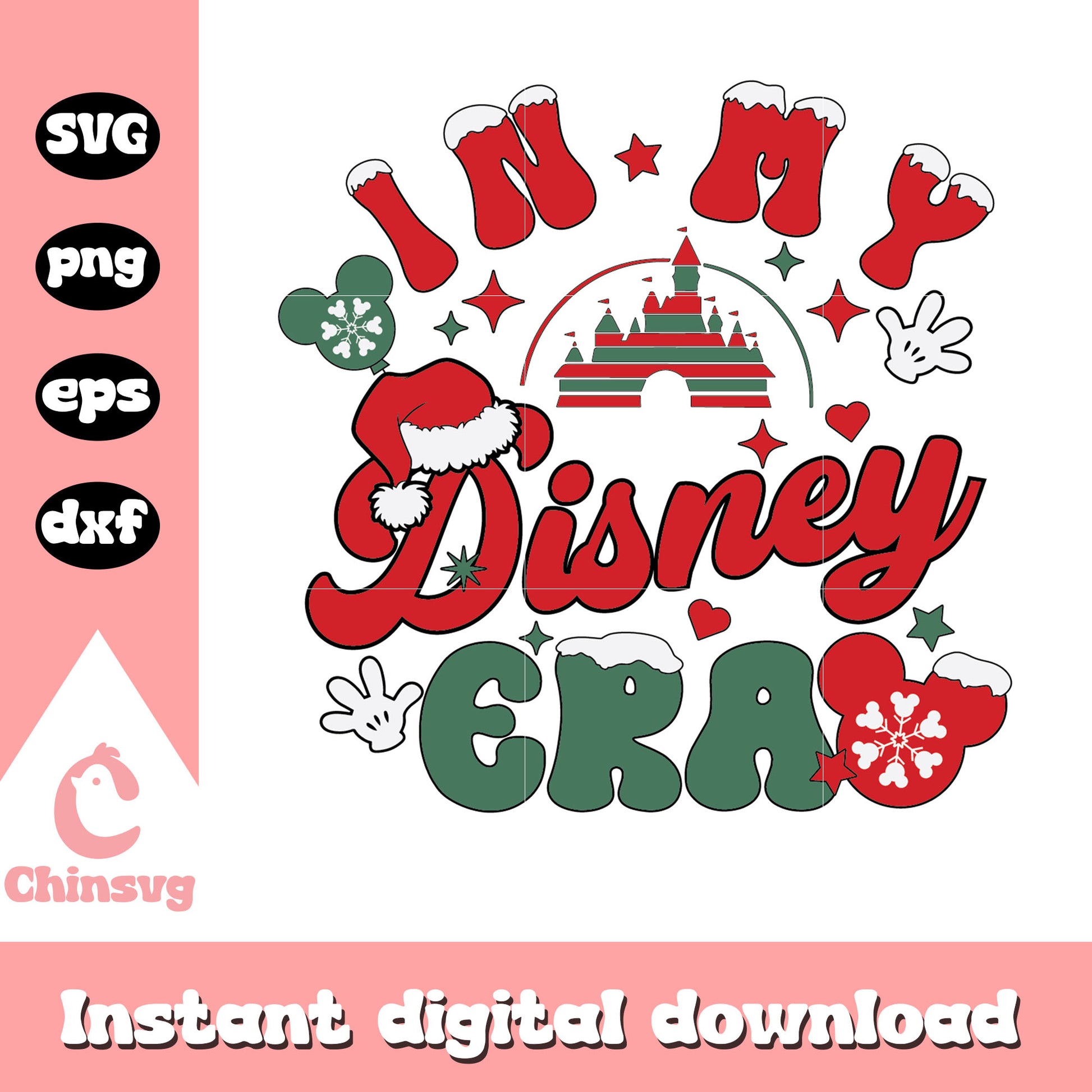 In my disney era svg, disney castle svg, disney christmas svg