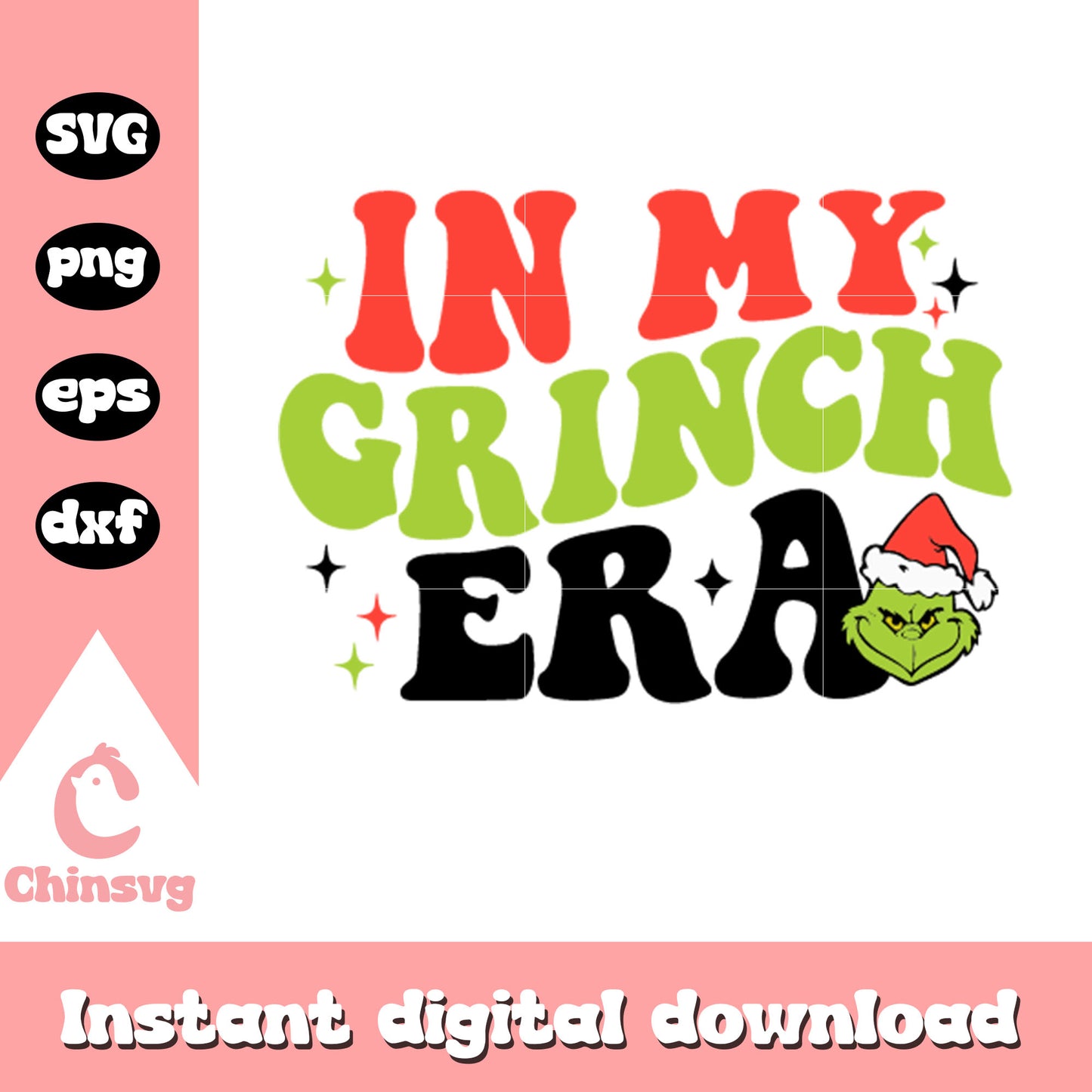 In my grinch era font design svg, grinch svg, font design svg