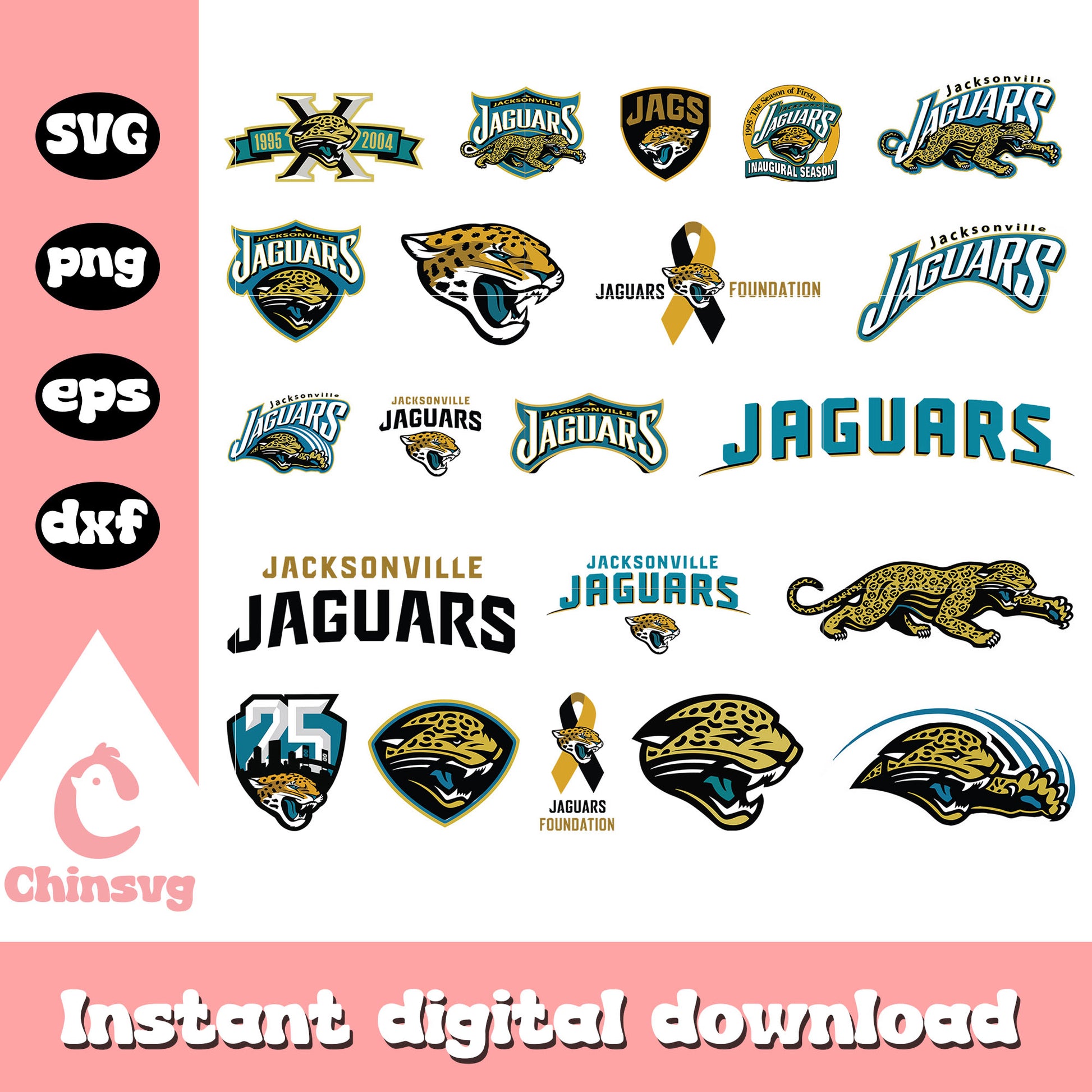  Jacksonville jaguars logo bundle design svg, jacksonville jaguars svg