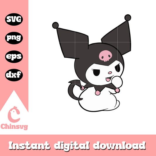 Kuromi kawaii svg, kuromi svg, hello kitty svg, sanrio hello kitty svg