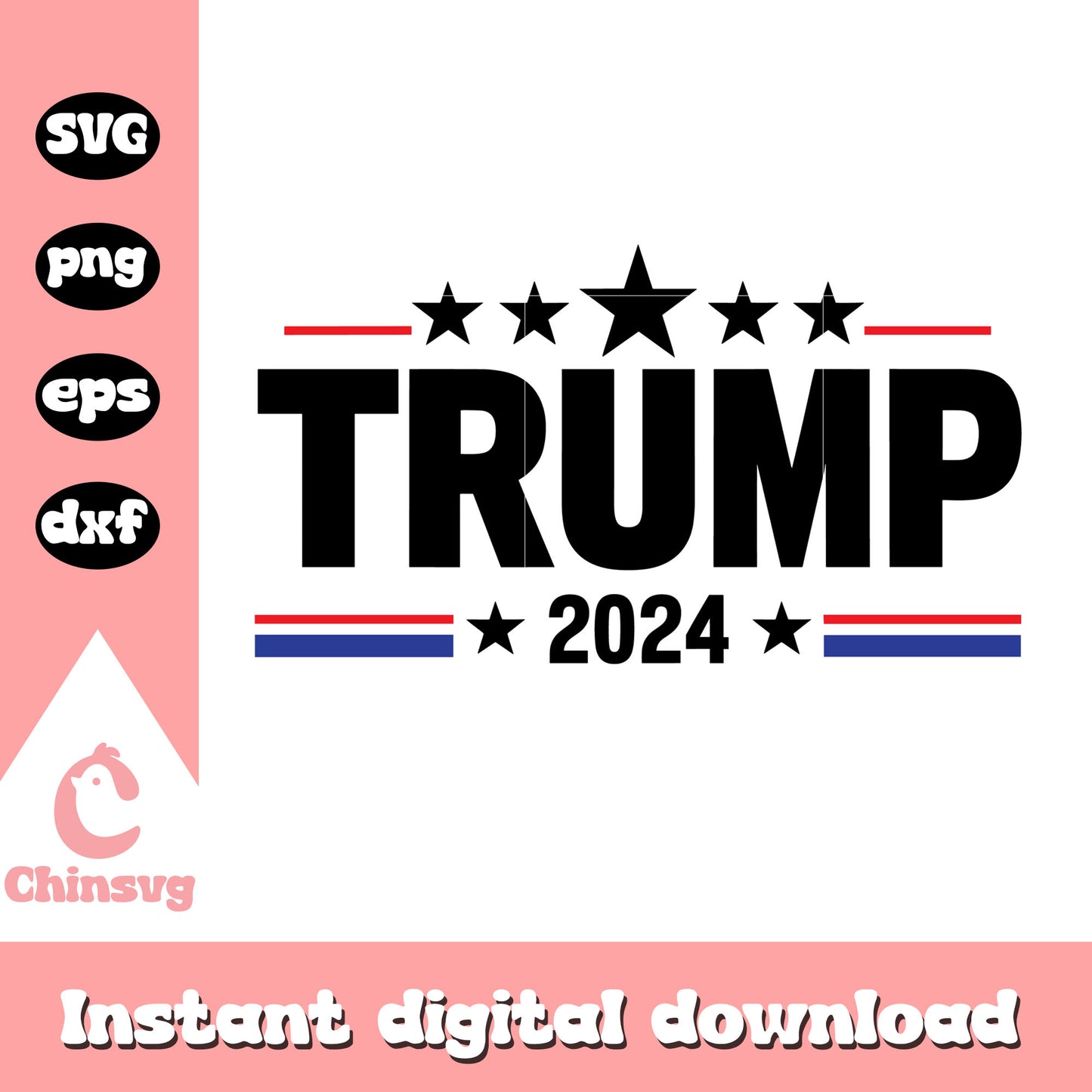 Logo trump 2024 design svg, trump logo​ svg, trump 2024 logo​ svg