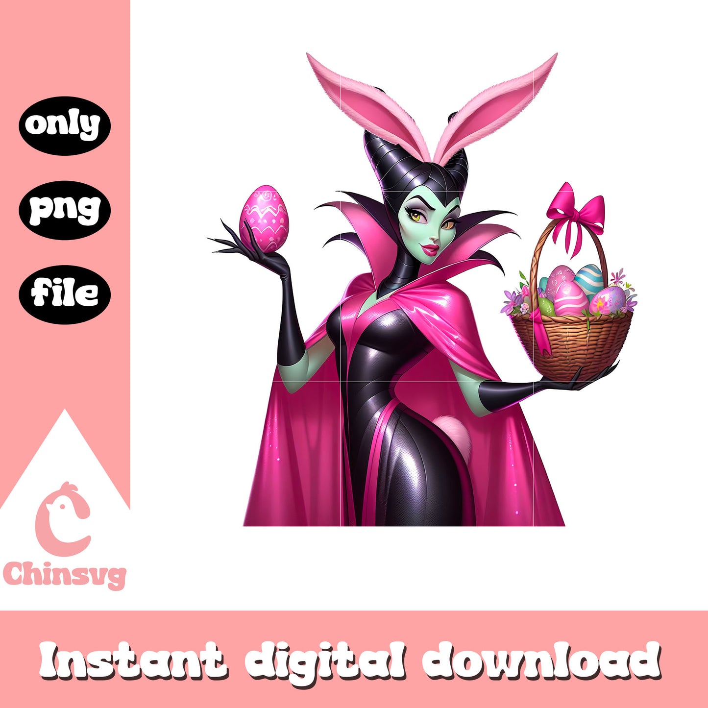 Maleficent easter eggs png, easter eggs png, disney png