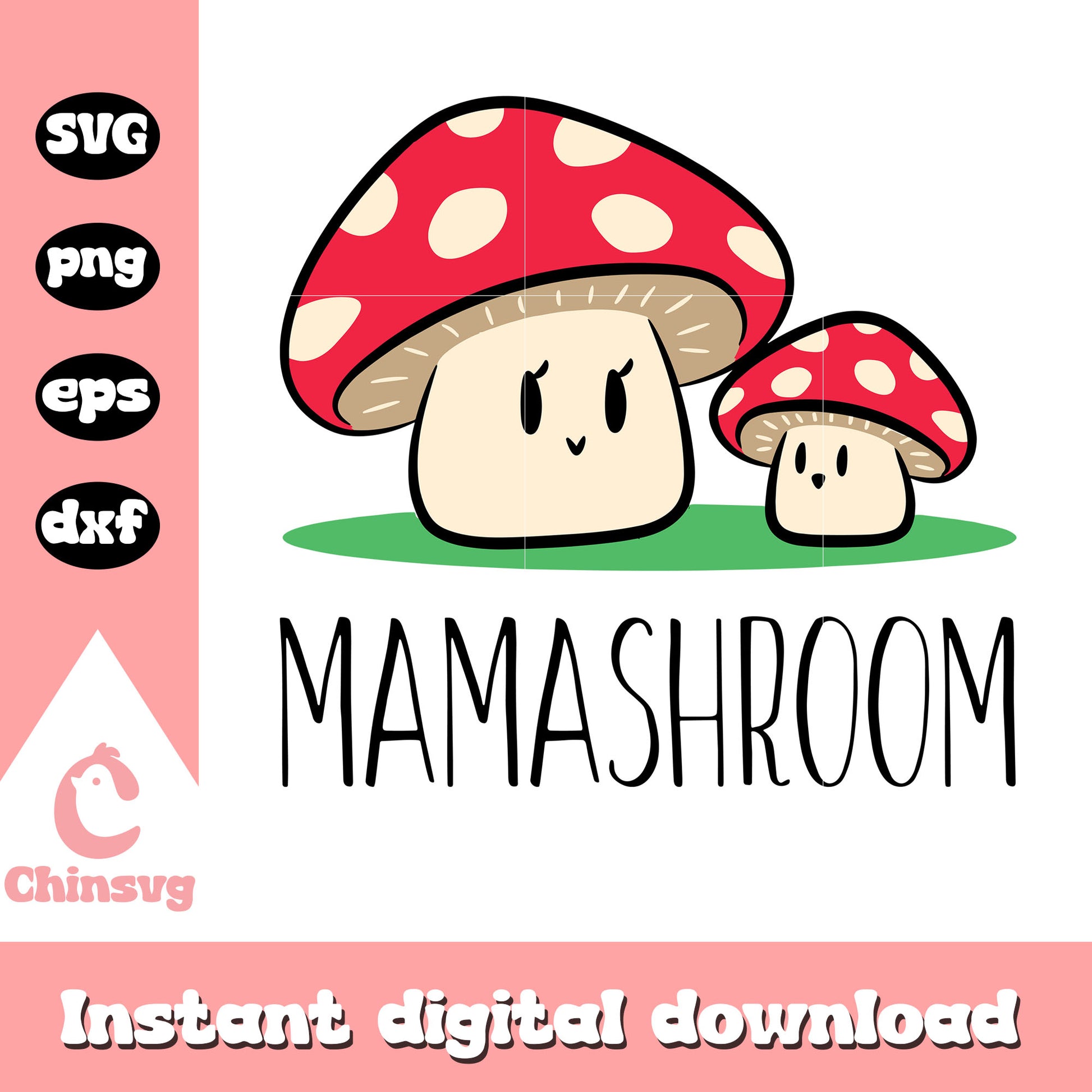 Mamashroom super mario game svg, mamashroom svg, mama svg