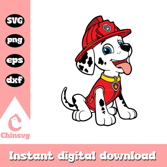 Marshal paw patrol character svg, marshall paw patrol svg