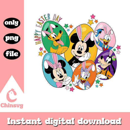 Mickey easter eggs costume png, happy easter day png, disney png