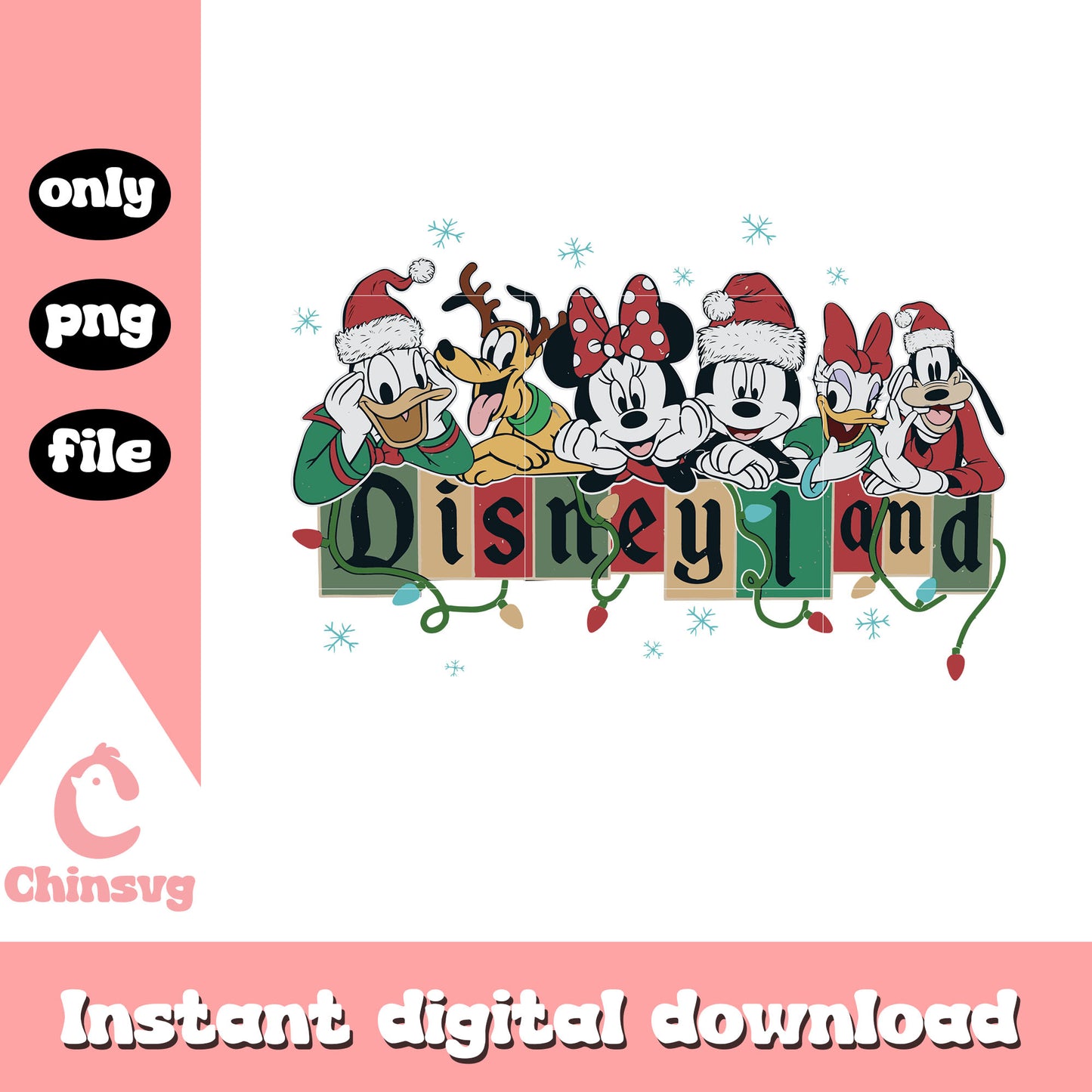 Mickey friends disneyland christmas png, disney christmas png