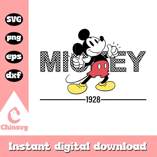 Mickey mouse 1928 svg, micket mouse svg, disney mickey mouse svg