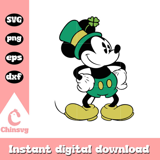 Mickey patrick's day svg, st patrick's day svg, minnie mouse svg