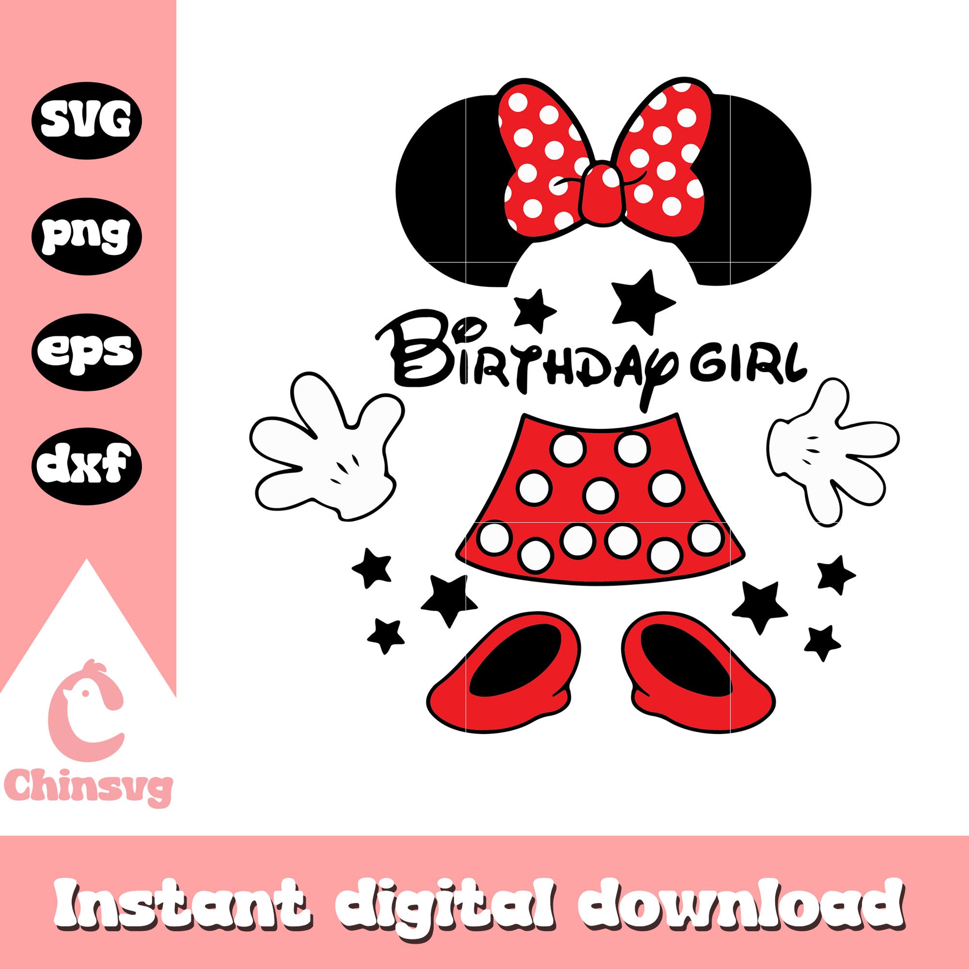 Minnie mouse birthday girl svg, minnie mouse birthday svg