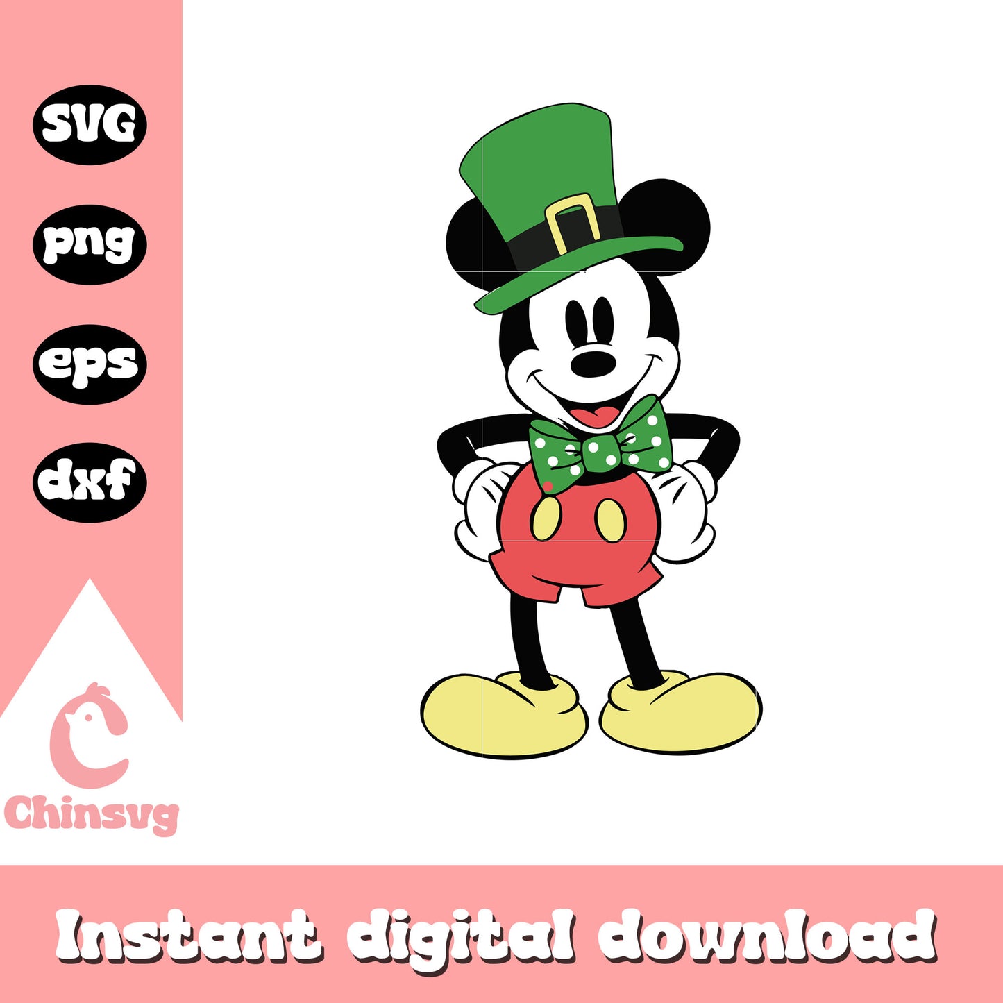 Minnie patrick's day svg, st patrick's day svg, minnie mouse svg