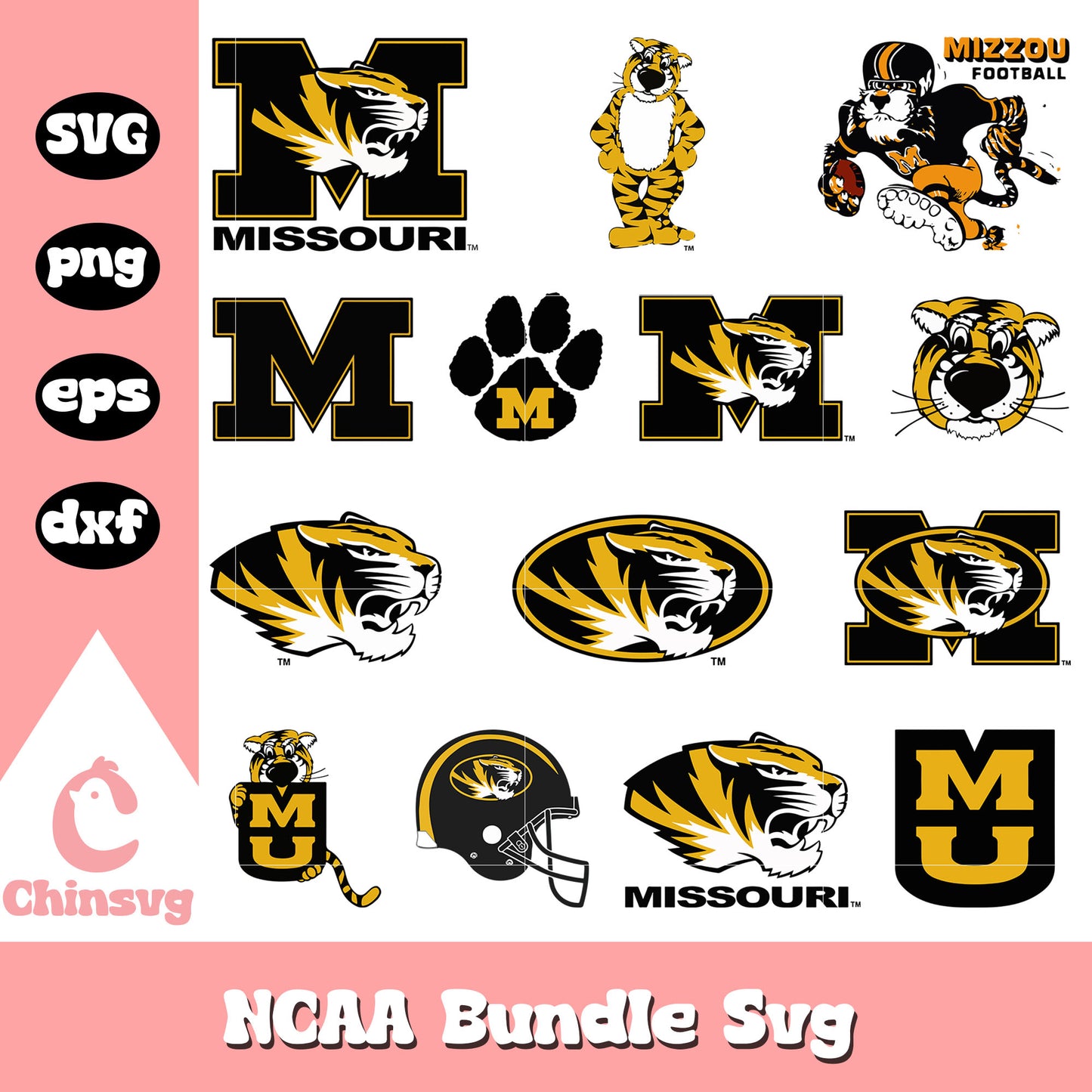 Missouri Tigers Ncaa logo bundle svg, Missouri Tigers​ svg