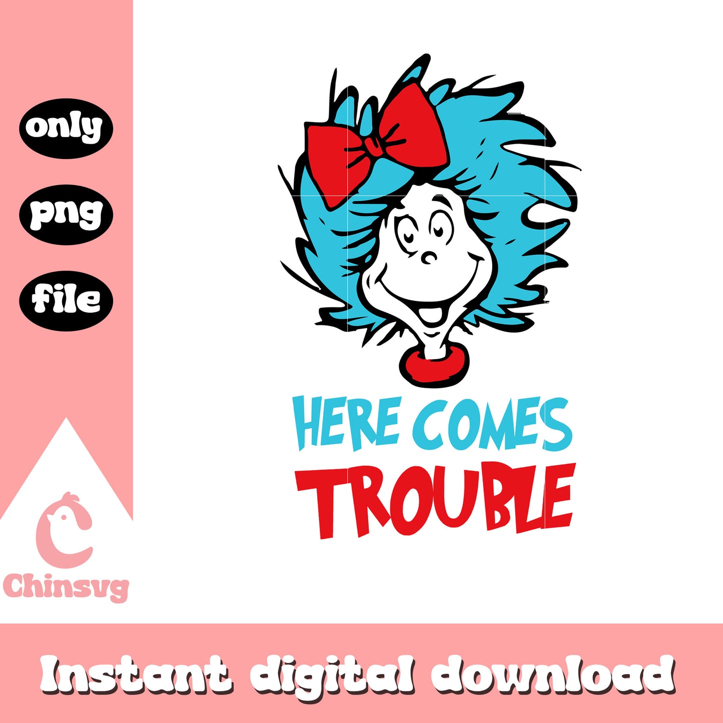 Miss thing here comes trouble png, here comes trouble png