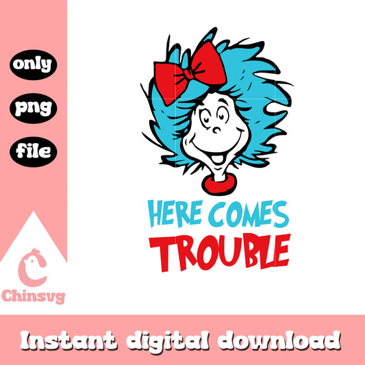 Miss thing here comes trouble png, here comes trouble png